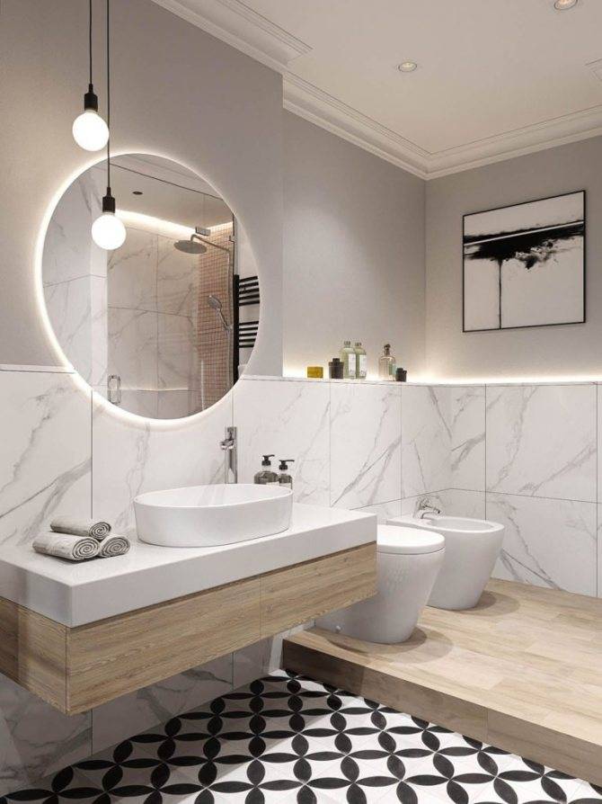 Ванная в скандинавском стиле: 15 фото комнат, особенности дизайна