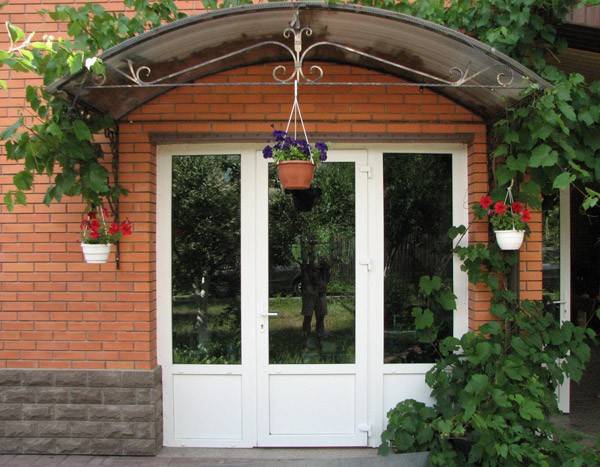 Входные стеклянные двери для частного дома: особенности конструкций