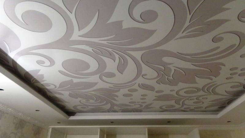Тканевые натяжные потолки: недостатки бесшовных, плюсы и минусы ткани, фото