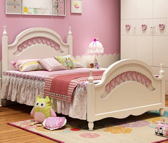 Кровать для девочки: многообразие конструкций для юной леди