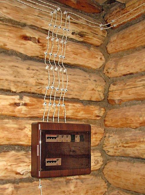 Ретро  проводка в деревянном доме – функциональные особенности, а также секреты ее создания