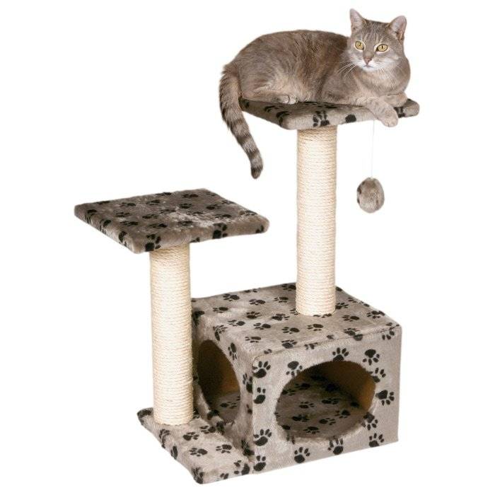 Когтеточка для кошек: столбики, угловые, из картона, дерева, домиком, как сделать своими руками игровой комплекс - фото, схема