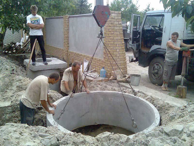 Инструкция: как сделать двухкамерный септик из бетонных колец — инжи.ру