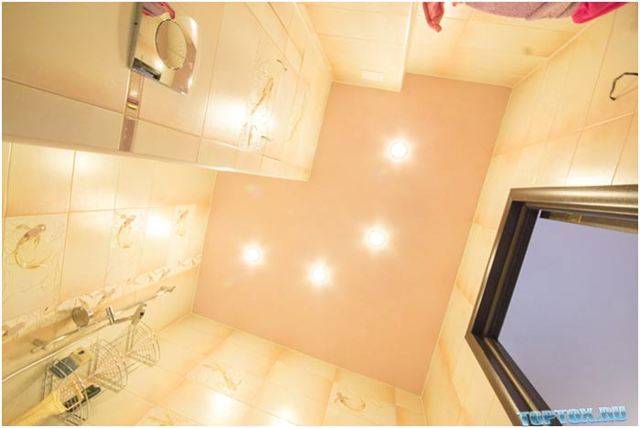 Натяжной потолок в ванной: топ-100 фото готового дизайна ванной