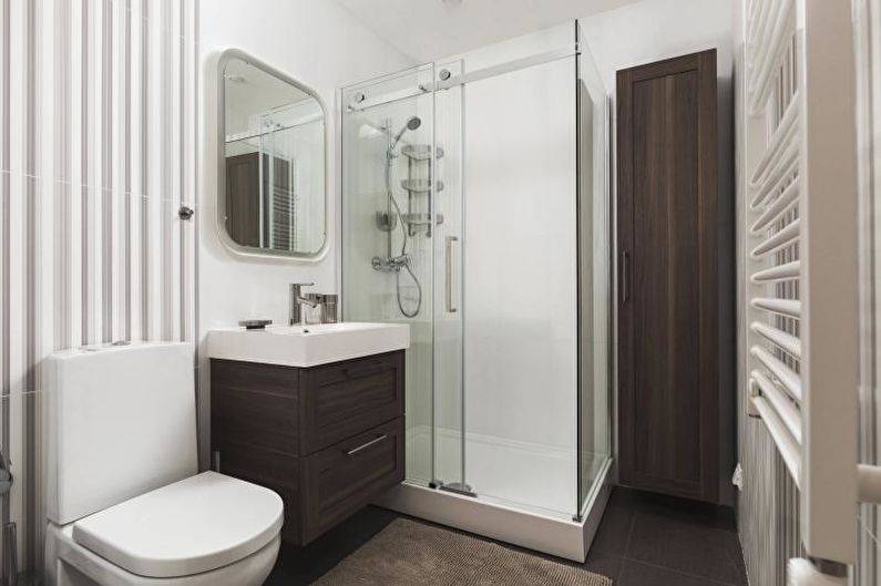 Примеры дизайна ванной комнаты с душевой кабиной и ванной