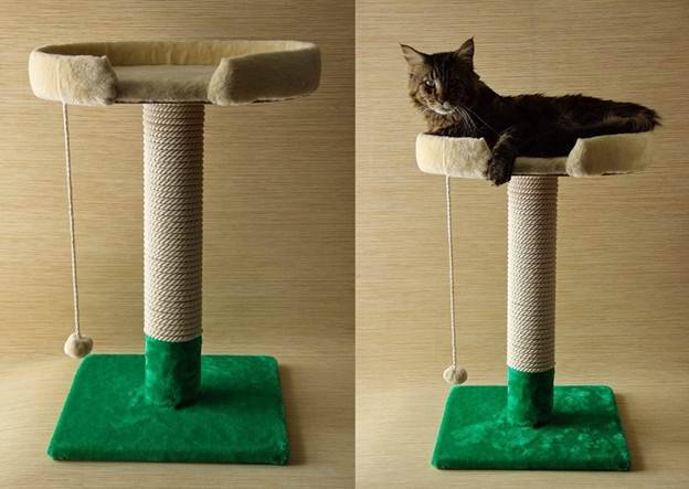 Когтеточка для кошек своими руками из картона, коврика и других материалов | hill's pet
