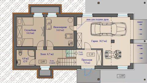 Проекты домов с цокольным этажом: как со вкусом обустроить подвальное помещение
