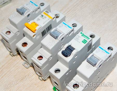 Выбор автоматического выключателя — по току, мощности и сечению кабеля