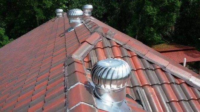 Вентиляция на крыше частного дома: сооружение прохода воздуховода через кровлю