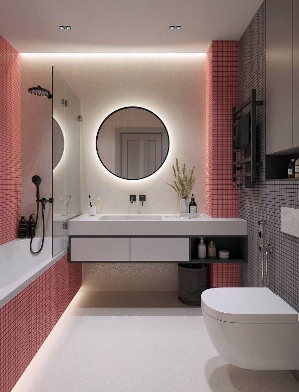 100 современных идей дизайна: душевые кабины в ванной на фото