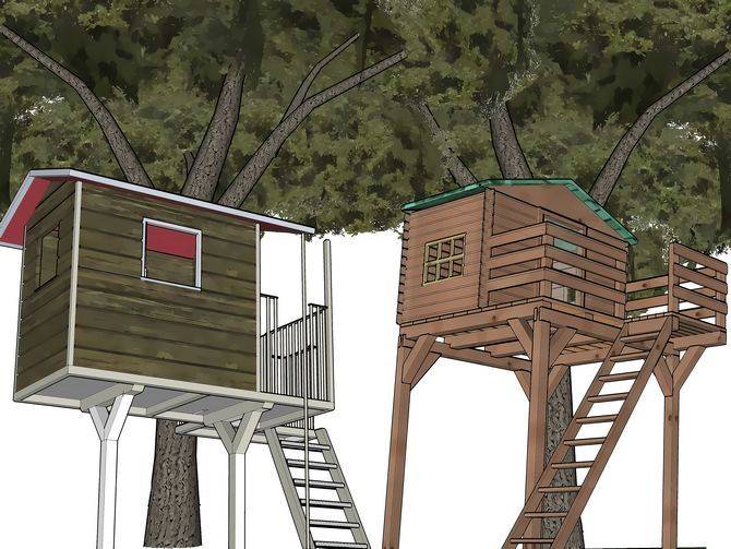 Домик на дереве своими руками: инструкция строительства | статьи компании «топсхаус»