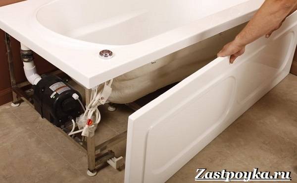 Как установить акриловую ванну