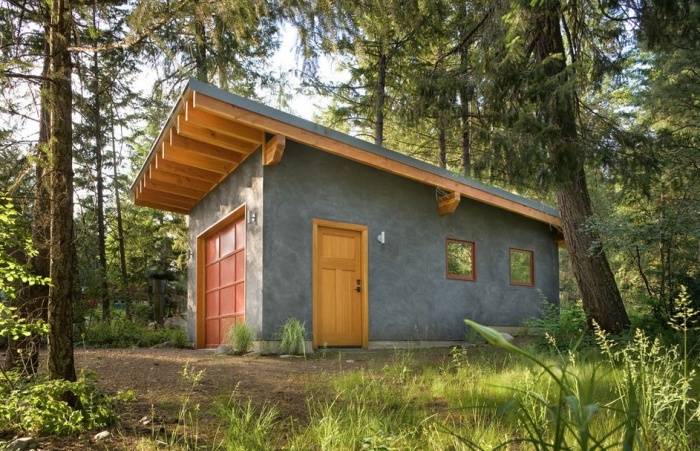 Как построить сарай на даче с односкатной крышей: чертеж, фото, видео