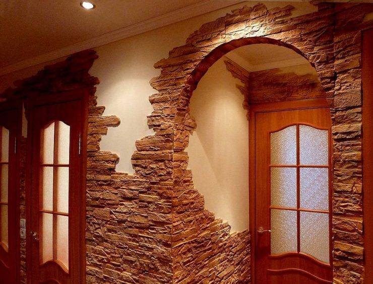 Декоративный камень в интерьере: стильное оформление дома