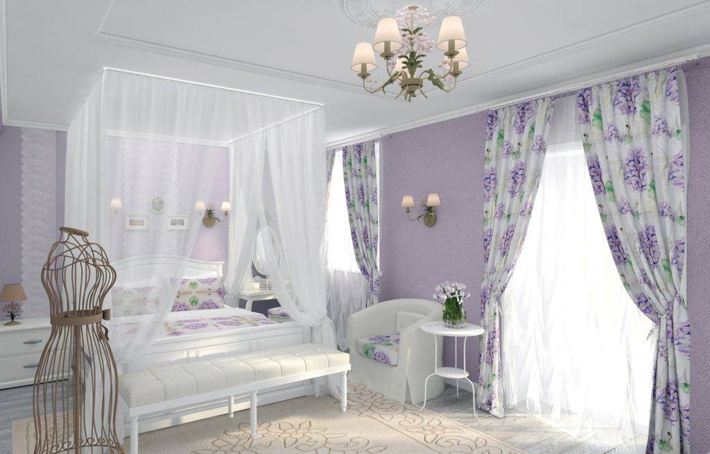 Спальня в стиле прованс: особенности оформления, цвета, декор, мебель, текстиль