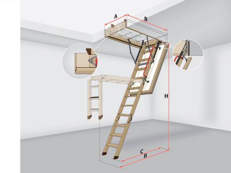 Чердачная лестница с люком: простота, практичность и доступность